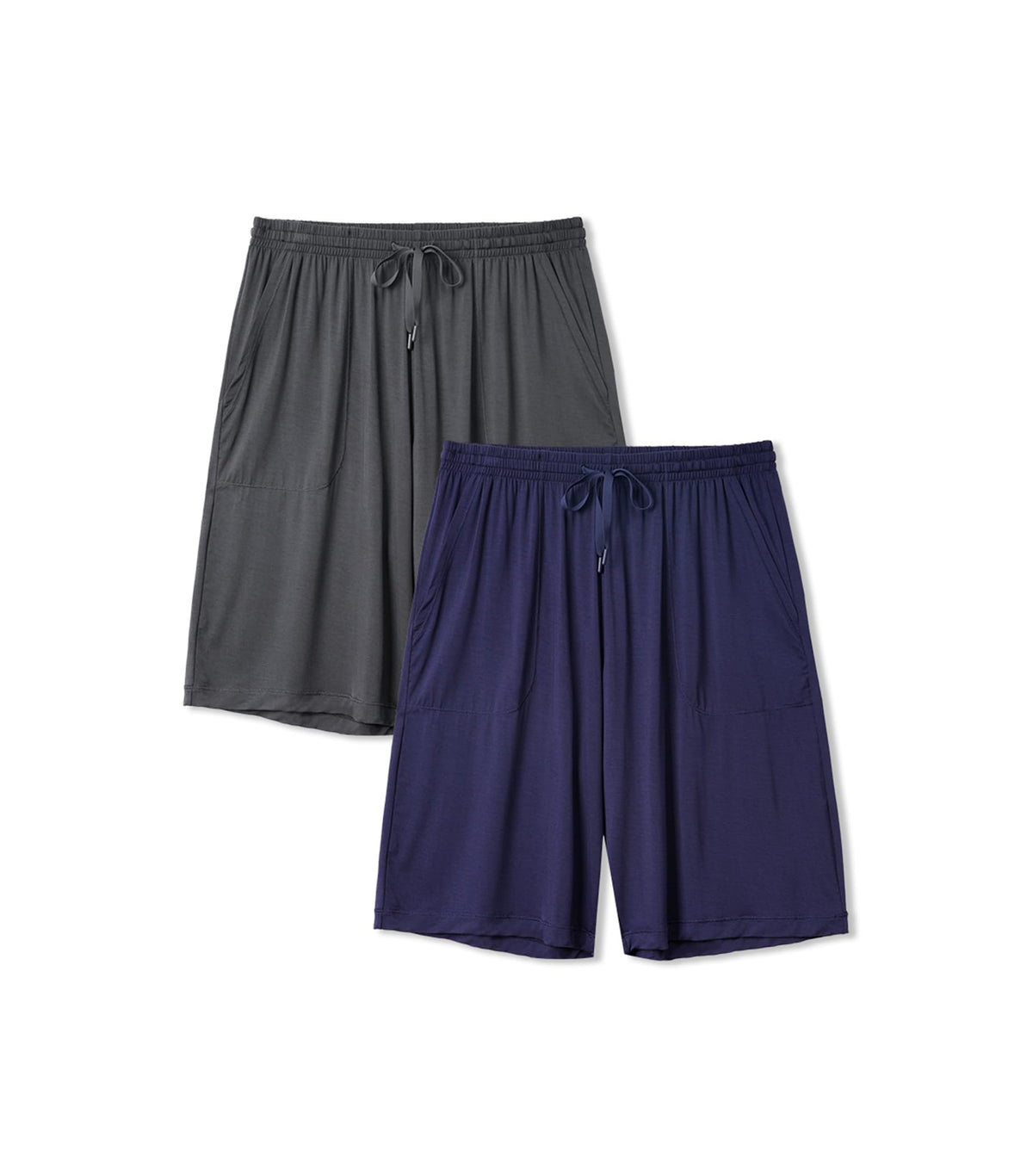 DAVID ARCHY Cloud-Soft Mens Pajama Shorts, 2 Pack Sleep Shorts