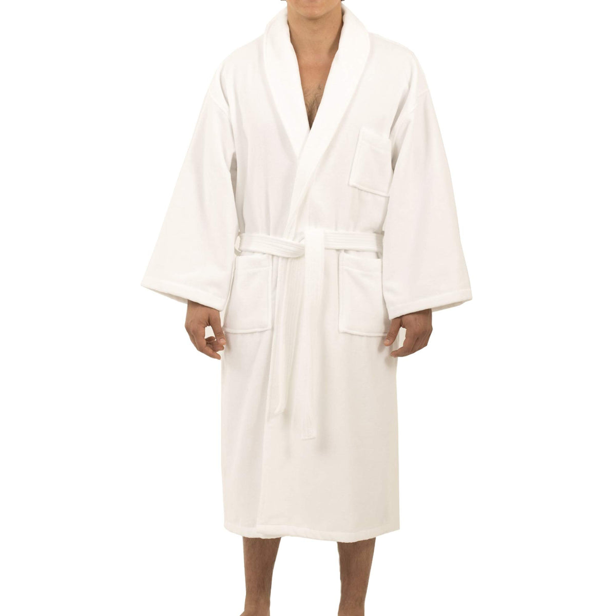 Alpine Swiss Pure Cotton Mens Terry Cloth Bathrobe Super Absorbent Spa Robe