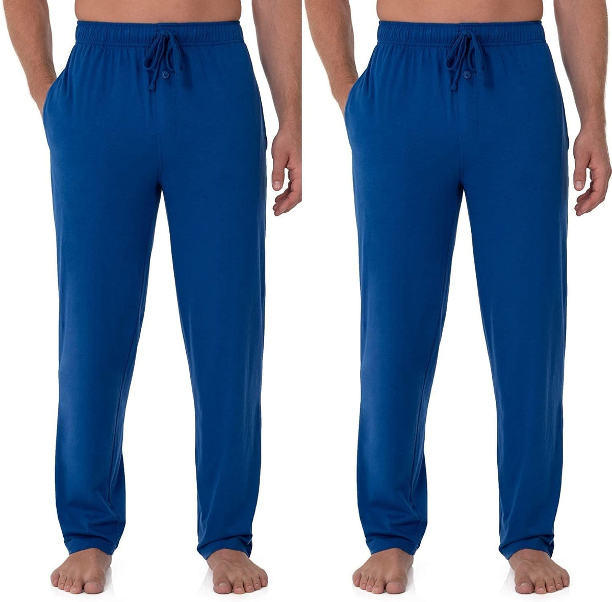 Fruit of the Loom Men's Extended Sizes Jersey Knit Sleep Pajama Lounge Pant (1 & 2 Packs)