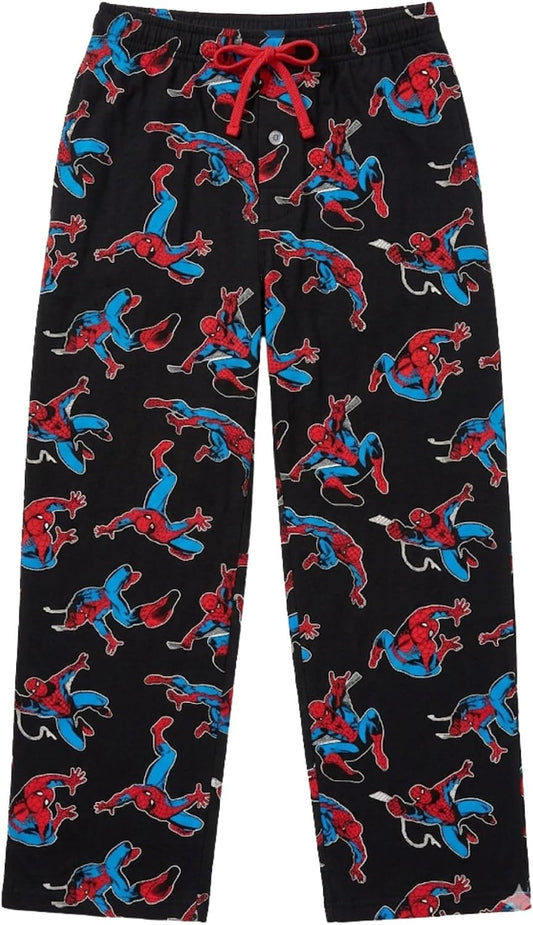 Marvel Spider-Man Men Pajama Pants Bottoms Avengers Cotton