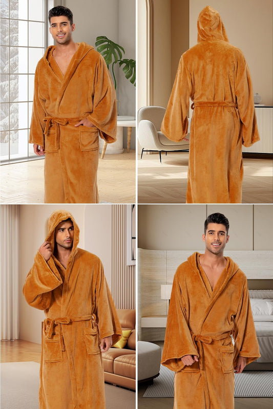 Unisex Knight Bathrobe Adult Tunic Hooded Robe Halloween Cosplay