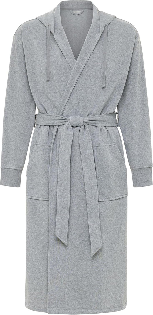 Alexander Del Rossa Men's Long Sleeve Hooded Sweatshirt Robe, Mens Bathrobe