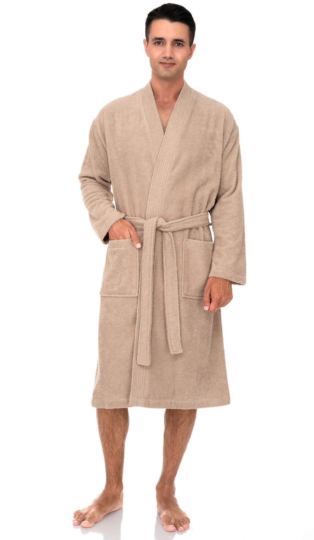 TowelSelections Mens Robe Cotton Terry Cloth Bathrobe Soft Towel Bath Robe for Men XS to 3X