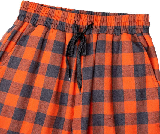 Mens Flannel Pajama Pants Plaid Heavyweight Cotton PJs Bottoms Sleepwear