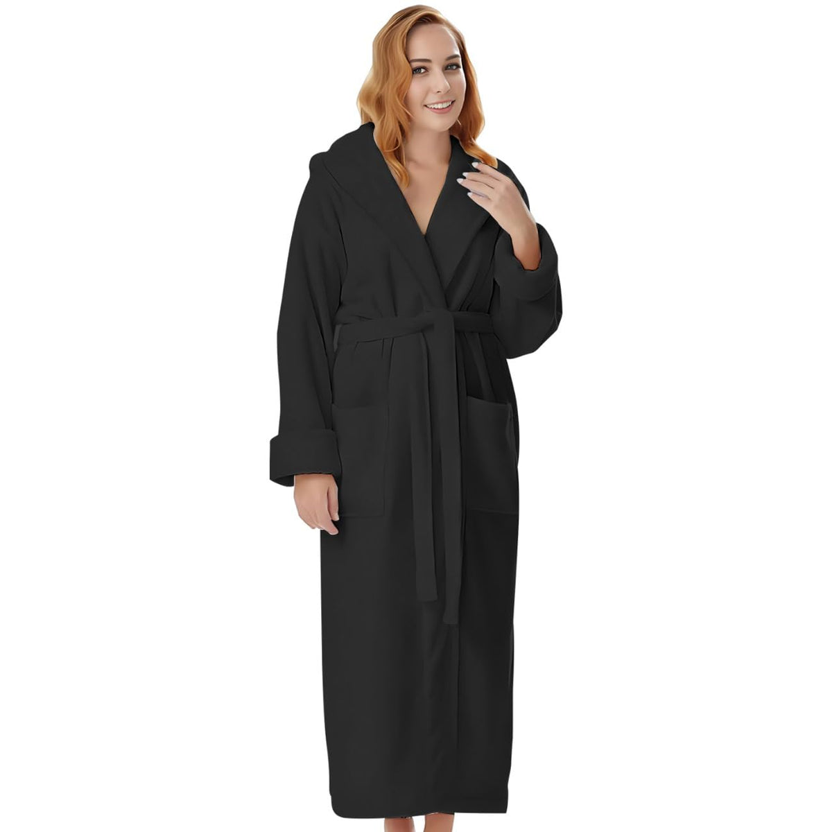 KAHAF COLLECTION Cotton Terry Robes for Women and Men, Terry Shawl Collar Bathrobe, ONE SIZE - UNISEX Men & Women Spa Robe