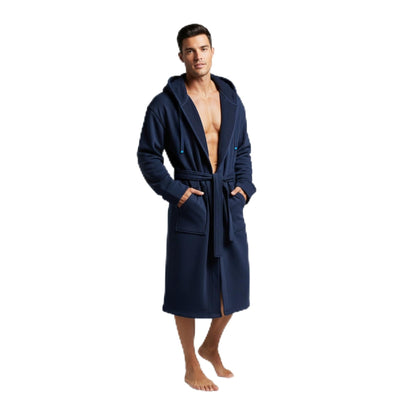 DudeRobe Men's Robe – Hooded TERRY Bath Robe for Men with Pockets | Soft, Comfy Men’s Bathrobe from Shark Tank