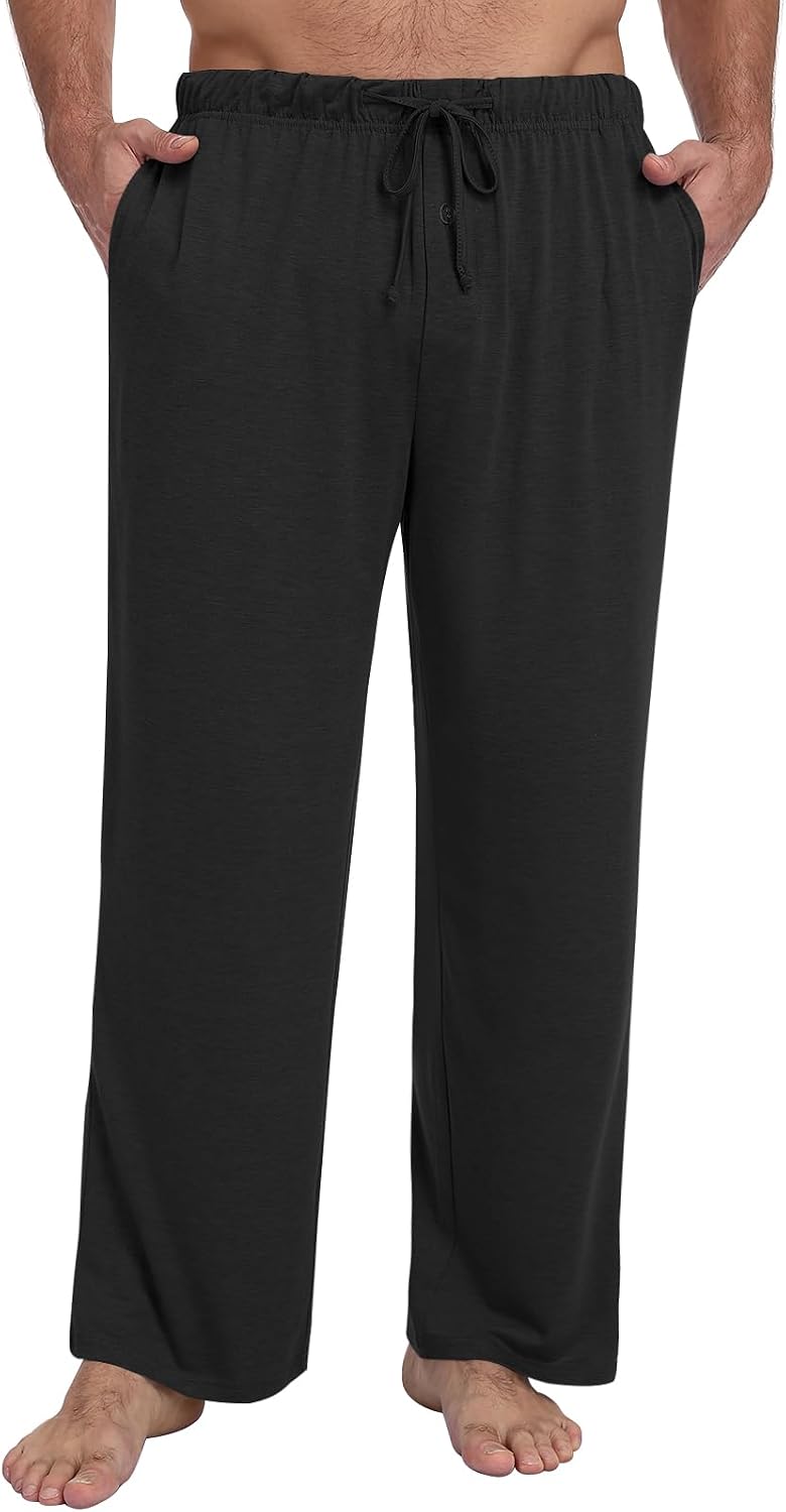 Men's Pajama Pants Soft Lounge Casual Pj Bottoms with Pockets