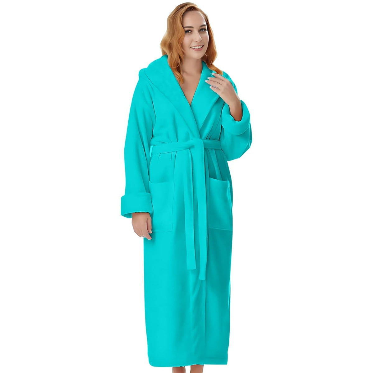 KAHAF COLLECTION Cotton Terry Robes for Women and Men, Terry Shawl Collar Bathrobe, ONE SIZE - UNISEX Men & Women Spa Robe