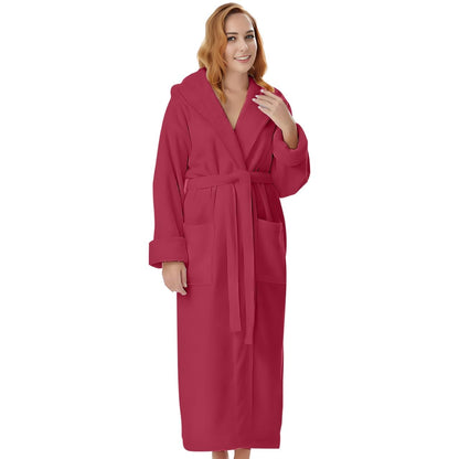 KAHAF COLLECTION Cotton Terry Robes for Women and Men, Terry Shawl Collar Bathrobe, ONE SIZE - UNISEX Men & Women Spa Robe
