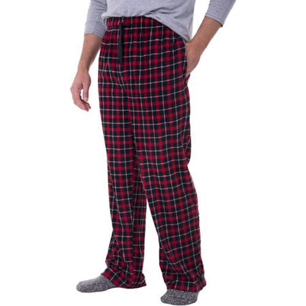 Fruit of the Loom Men's Soft Flannel Pajama Lounge Sleep Pant