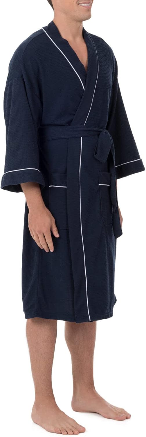 Fruit of the Loom Men's Waffle Knit Robe