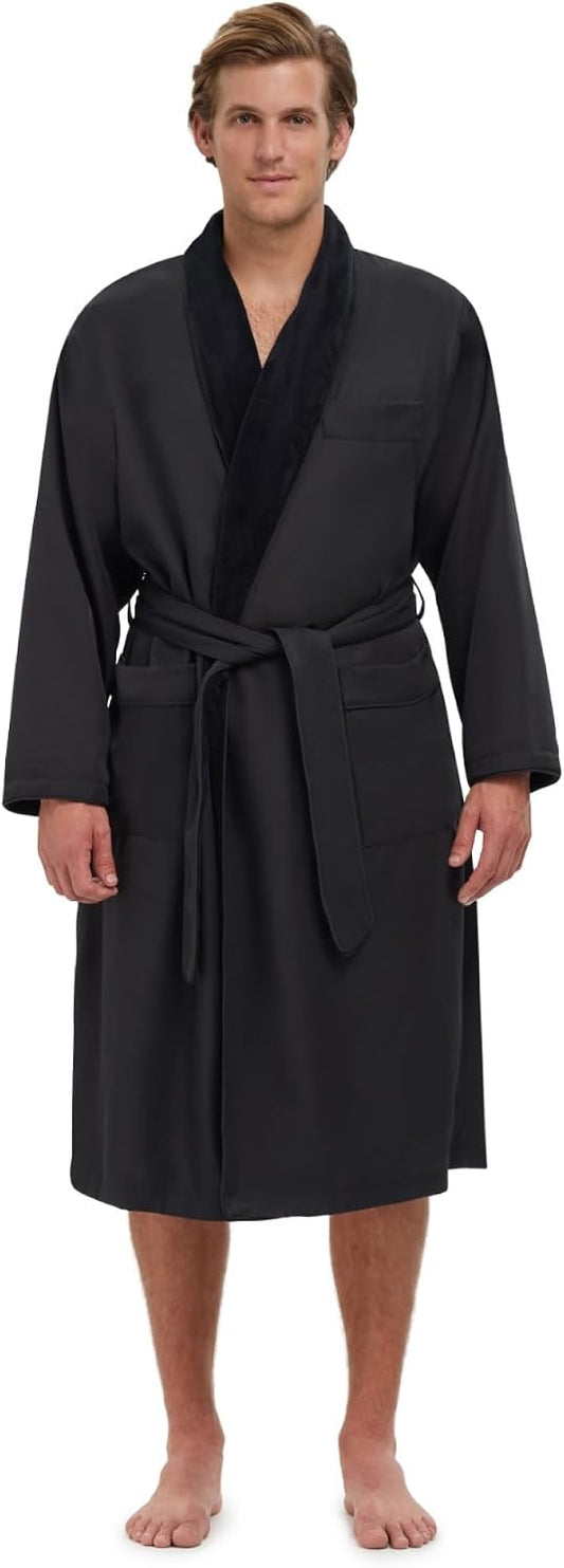 Monarch Plush Lined Microfiber Bath Robe for Men or Women