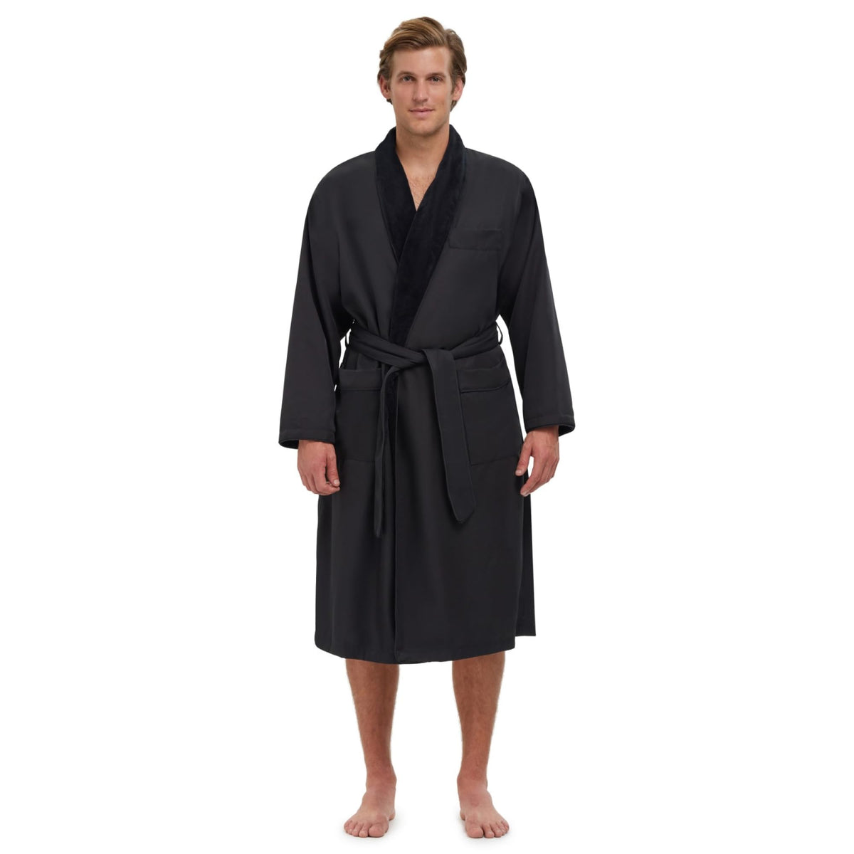 Monarch Plush Lined Microfiber Bath Robe for Men or Women
