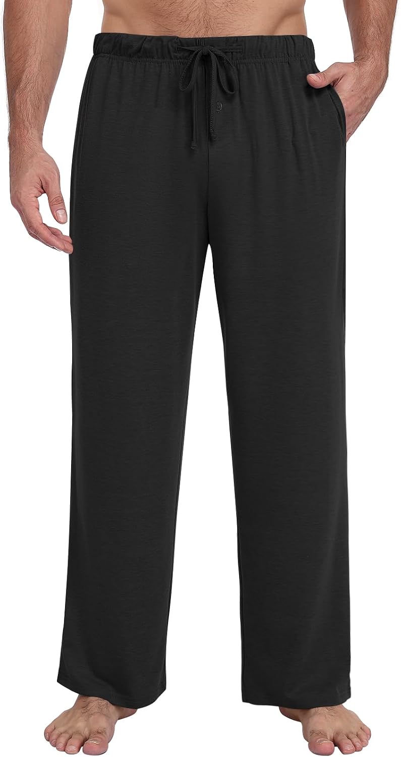 Men's Pajama Pants Soft Lounge Casual Pj Bottoms with Pockets