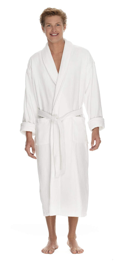 Boca Terry Men's Terry Cloth Robe, Luxury Hotel Bathrobe, 100% Cotton