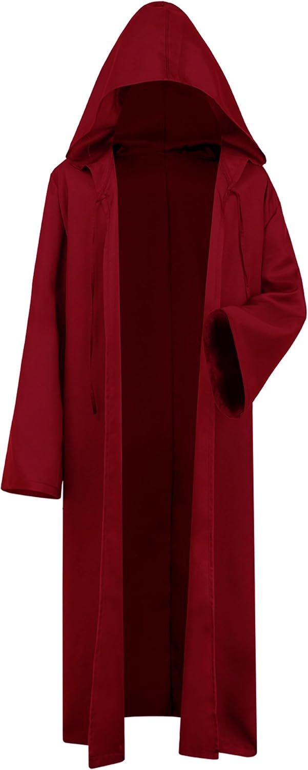 Cosplaysky Men's Cosplay Cloak Robe Costume Halloween Tunic Hooded Uniform
