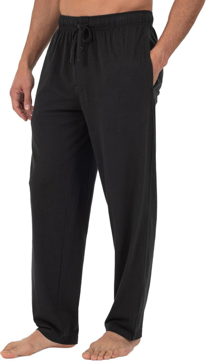 Fruit of the Loom Men's Extended Sizes Jersey Knit Sleep Pajama Lounge Pant (1 & 2 Packs)