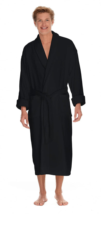Boca Terry Men's Terry Cloth Robe, Luxury Hotel Bathrobe, 100% Cotton