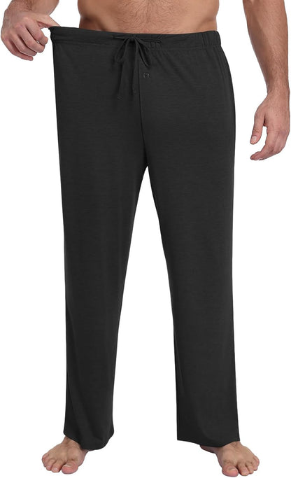 Men's Pajama Pants Soft Lounge Casual Pj Bottoms with Pockets