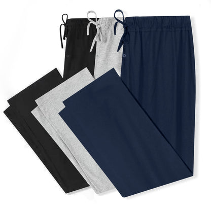 U2SKIIN 2 Pack Men Cotton Pajama Pants Soft Lightweight Pj Bottoms