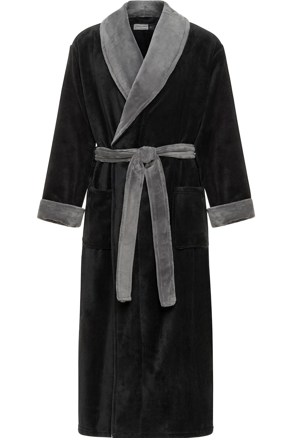 Men's Plush Fleece Robe, Warm Full Length Bathrobe, Big & Tall