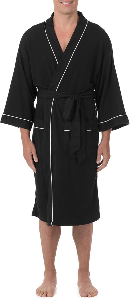 Fruit of the Loom Men's Waffle Knit Robe