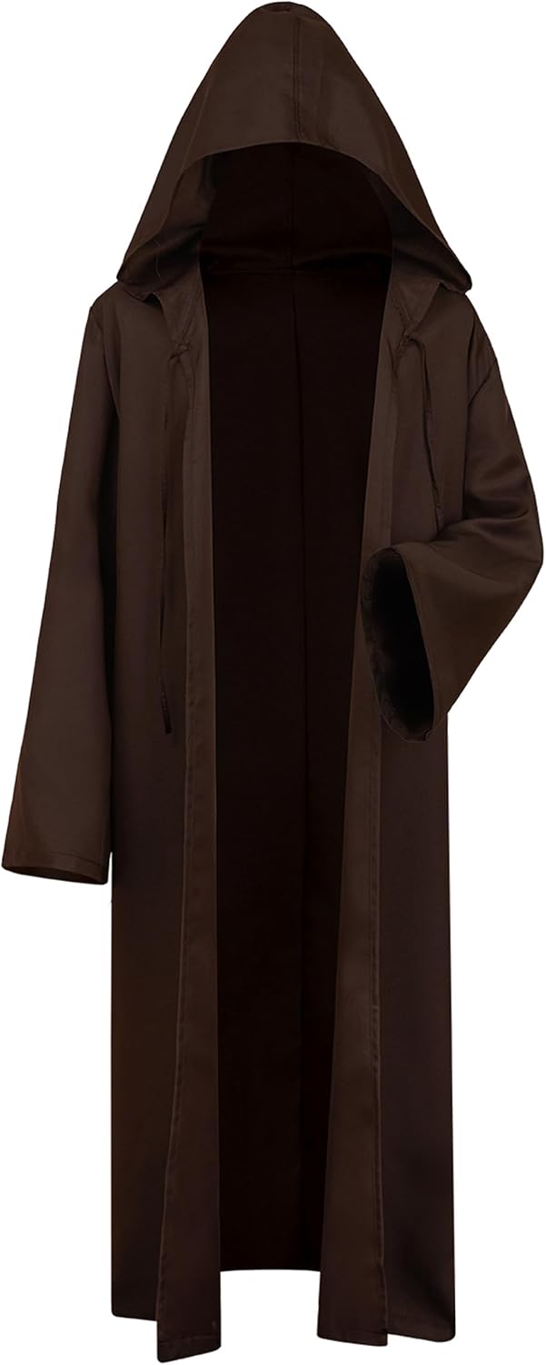 Cosplaysky Men's Cosplay Cloak Robe Costume Halloween Tunic Hooded Uniform