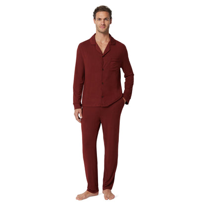 Amazon Essentials x Sofia Grainge Men's Long Sleeve Relaxed Fit Breathable Modal Jersey Pajama Set, Loungewear