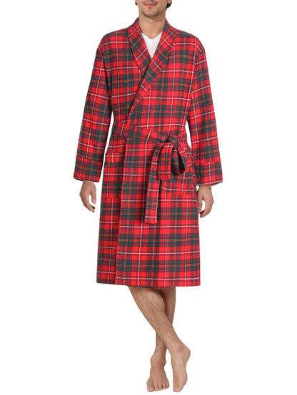 Latuza Men's Cotton Flannel Robe