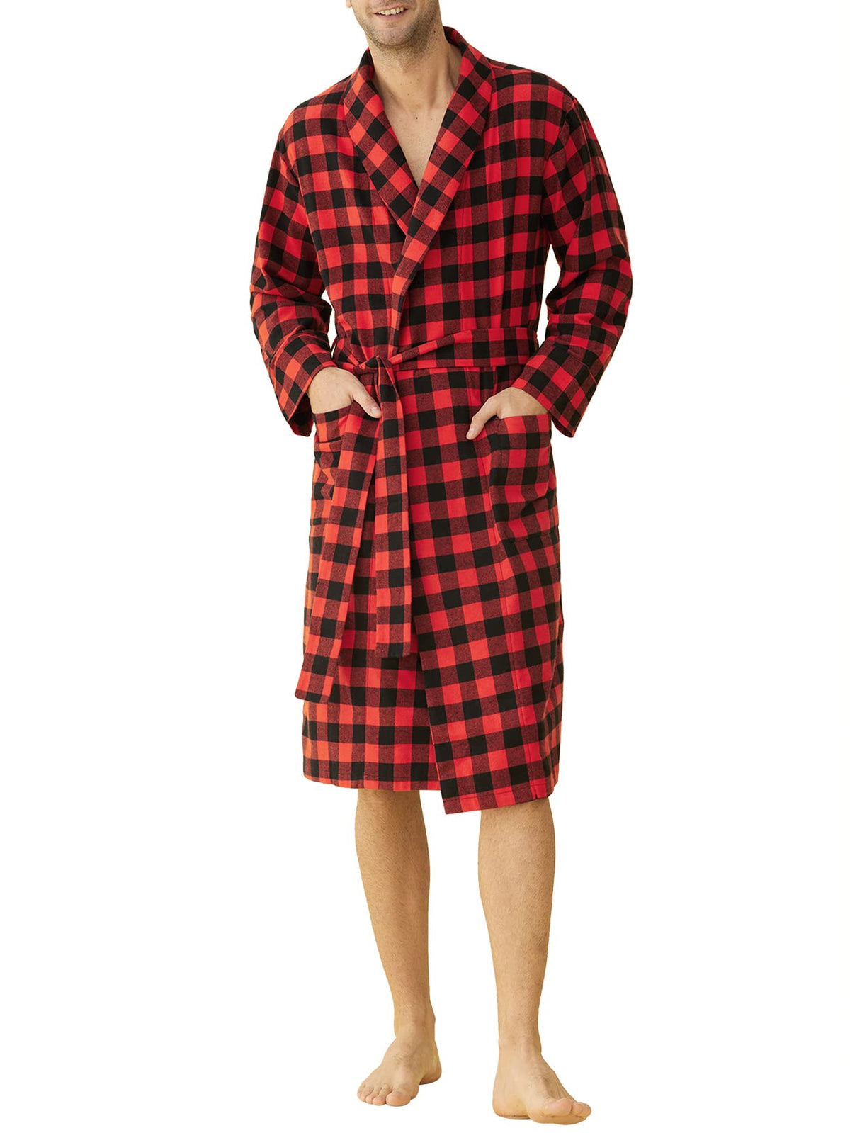 Latuza Men's Cotton Flannel Robe