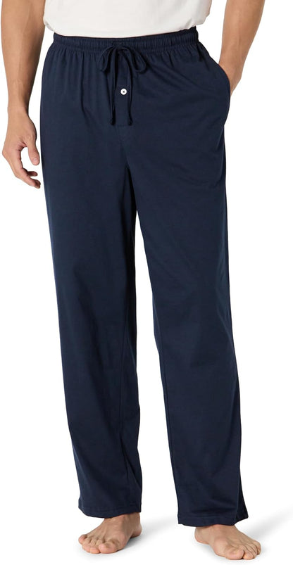 Amazon Essentials Men's Relaxed-Fit Lightweight Cotton Knit Lounge Pajama Pants