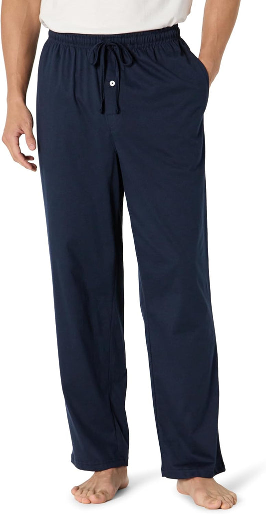 Amazon Essentials Men's Relaxed-Fit Lightweight Cotton Knit Lounge Pajama Pants