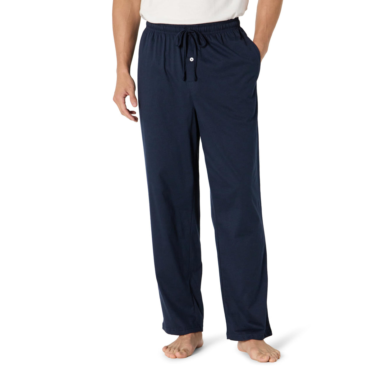 Amazon Essentials Men's Relaxed-Fit Lightweight Cotton Knit Lounge Pajama Pants