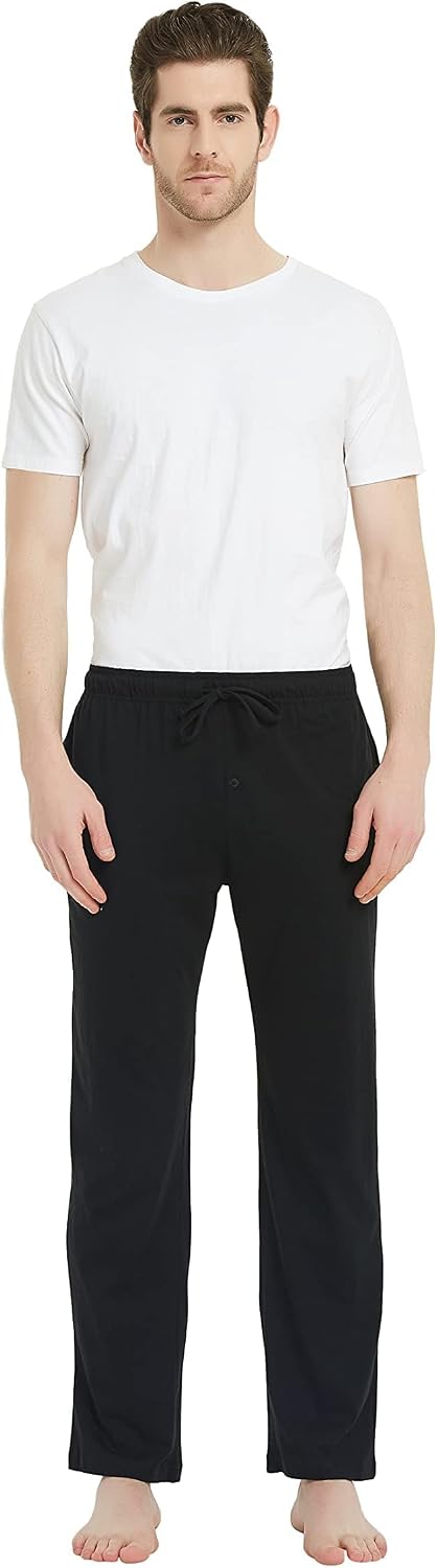 U2SKIIN Men 100% Cotton Pajama Pants Lightweight Soft Bottoms