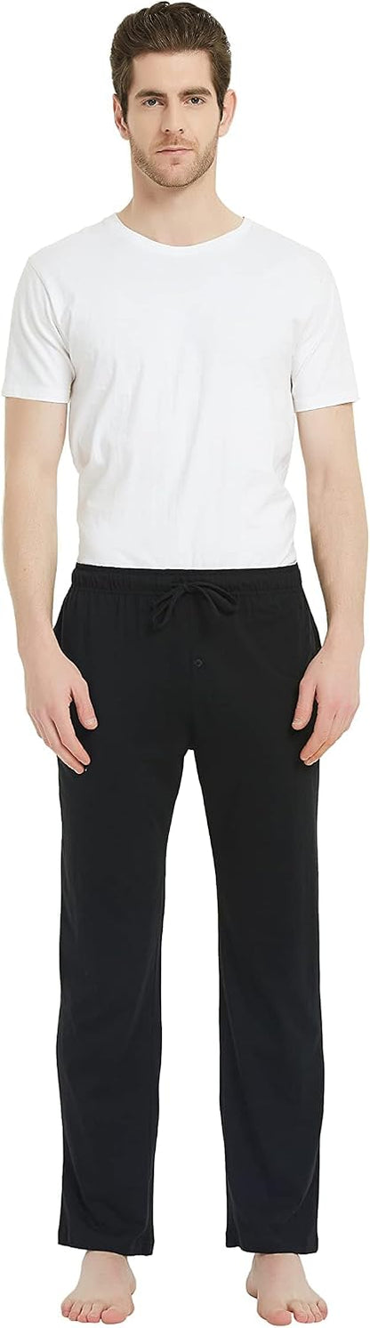 U2SKIIN Men 100% Cotton Pajama Pants Lightweight Soft Bottoms