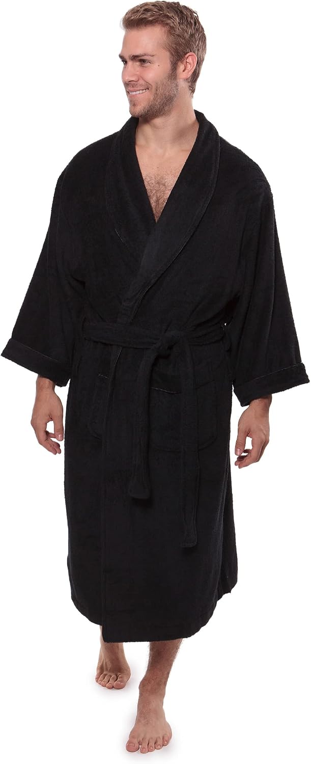 Texere Mens Luxury Terry Cloth Bathrobe EcoComfort