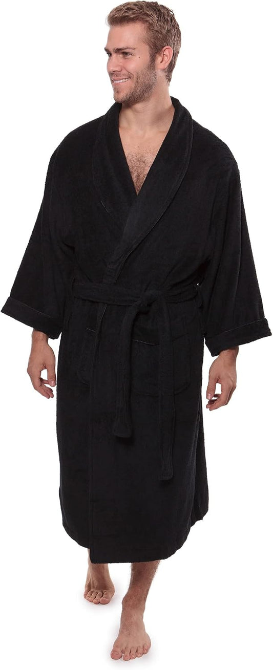 Texere Mens Luxury Terry Cloth Bathrobe EcoComfort