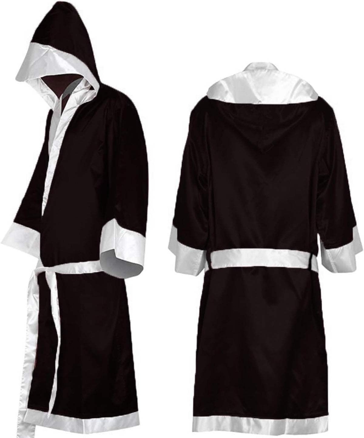 Boxer Costume Men, MMA Boxing Robe with Hood, Cotton Robe Lightweight Costume