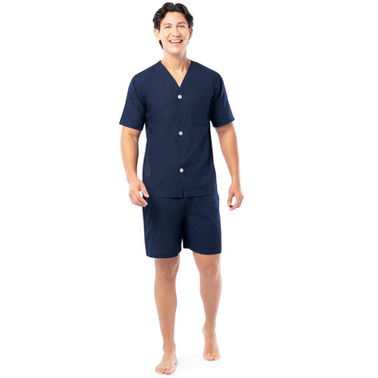 Fruit of the Loom Men's Broadcloth Short Sleeve Pajama Set