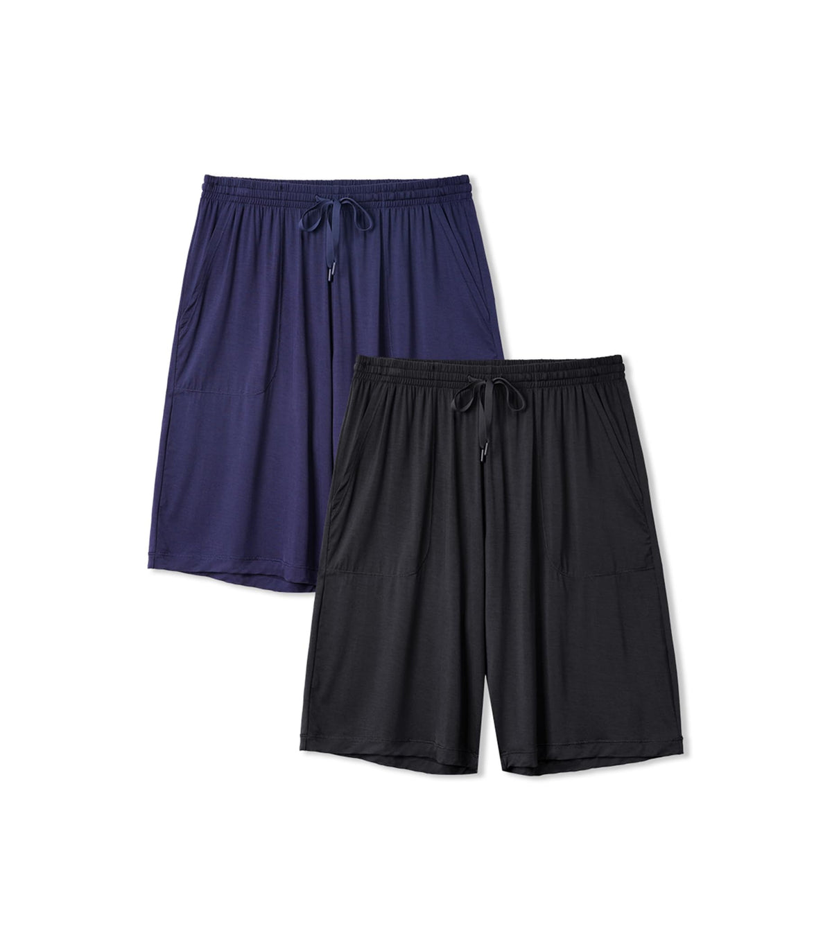 DAVID ARCHY Cloud-Soft Mens Pajama Shorts, 2 Pack Sleep Shorts