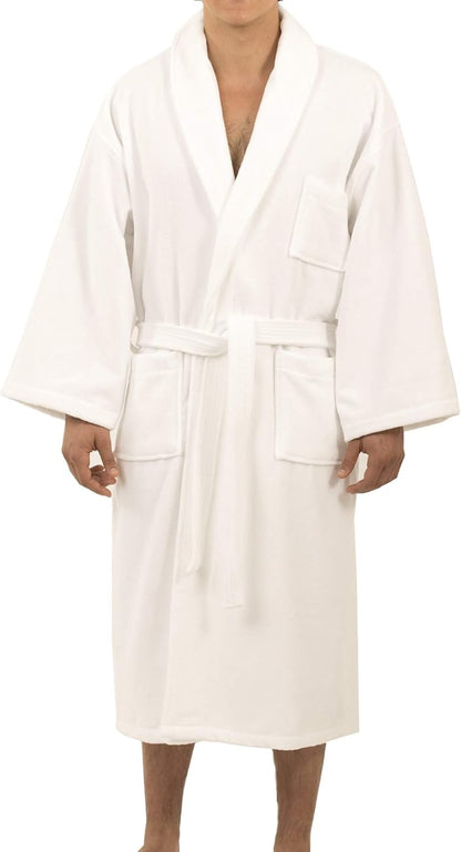 Alpine Swiss Pure Cotton Mens Terry Cloth Bathrobe Super Absorbent Spa Robe