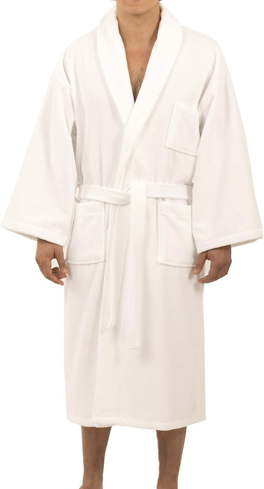 Alpine Swiss Pure Cotton Mens Terry Cloth Bathrobe Super Absorbent Spa Robe