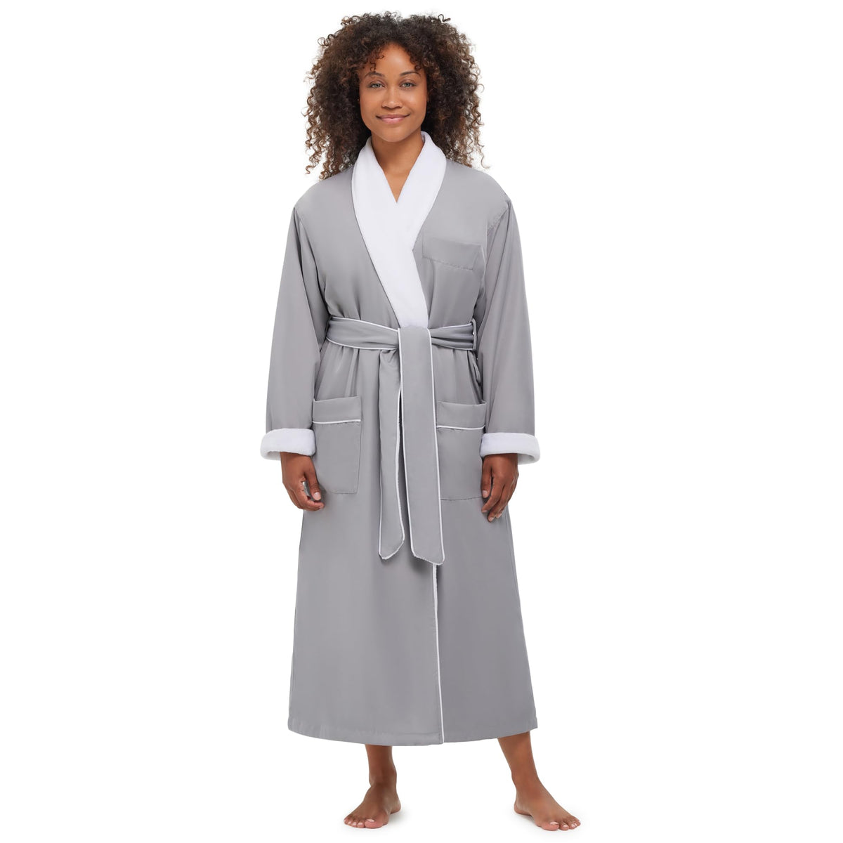 Monarch Plush Lined Microfiber Bath Robe for Men or Women
