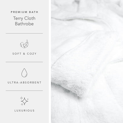 Texere Mens Luxury Terry Cloth Bathrobe EcoComfort