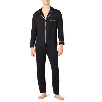 Amazon Essentials x Sofia Grainge Men's Long Sleeve Relaxed Fit Breathable Modal Jersey Pajama Set, Loungewear