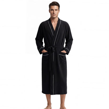 U2SKIIN Mens 100% Cotton Cozy Robe, Ultra Soft Lightweight Bathrobe for Men
