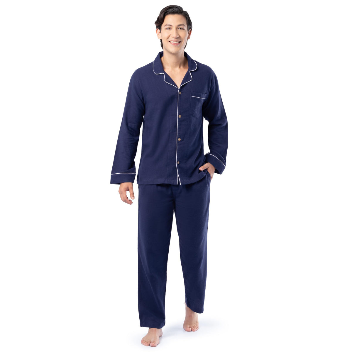 Fruit of the Loom Men's Flannel Pajama Sleep Set