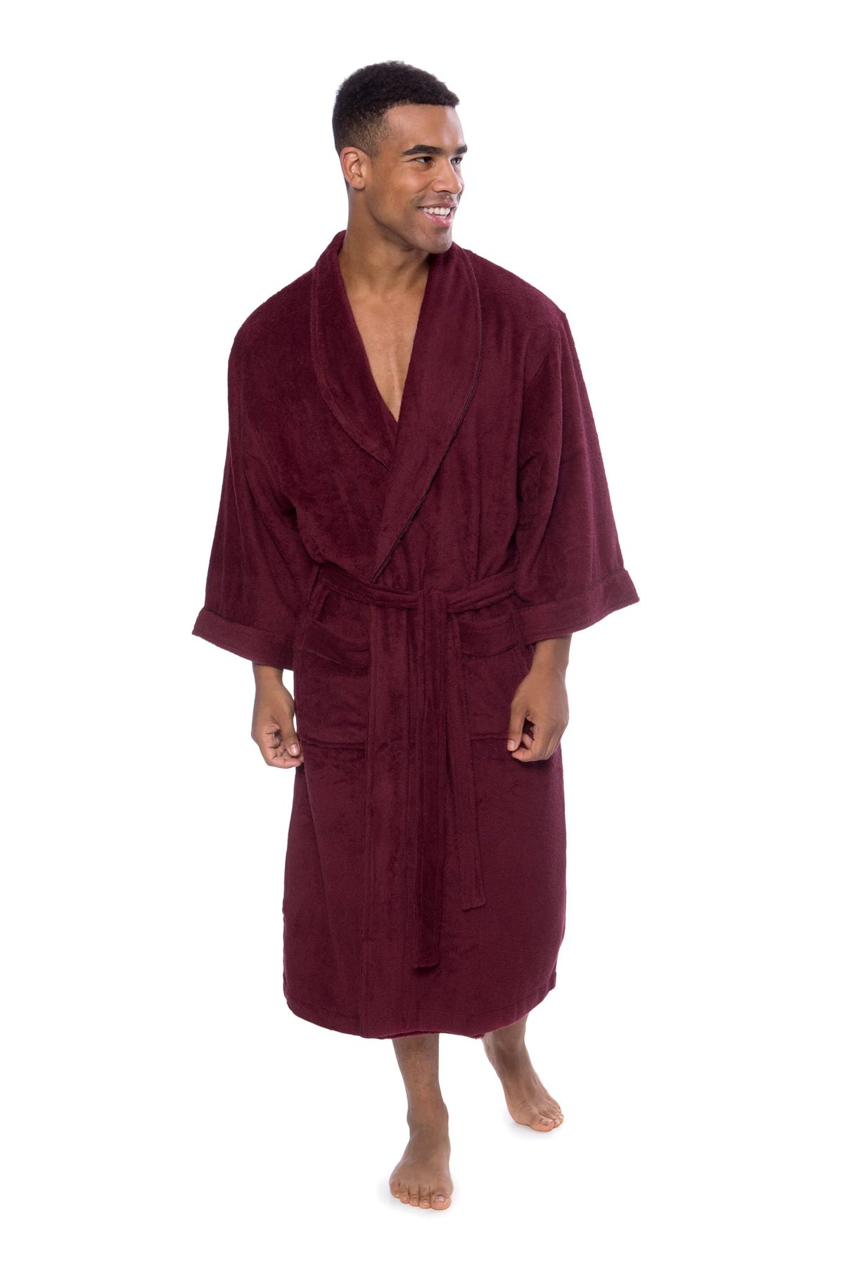 Texere Mens Luxury Terry Cloth Bathrobe EcoComfort