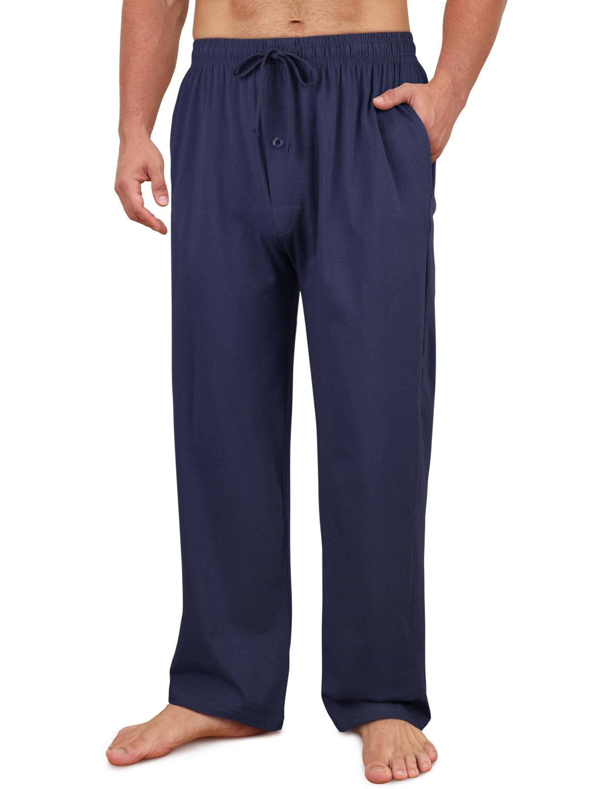 Men's Cotton Pajama Pants Soft Pjs Bottoms Lounge Sleepwear