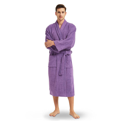 Ramesses Bathrobe Mens,Premium Thick Terry Cloth Bathrobe,Towel Bath robe Long–Staple Combed Men's Cotton Robe